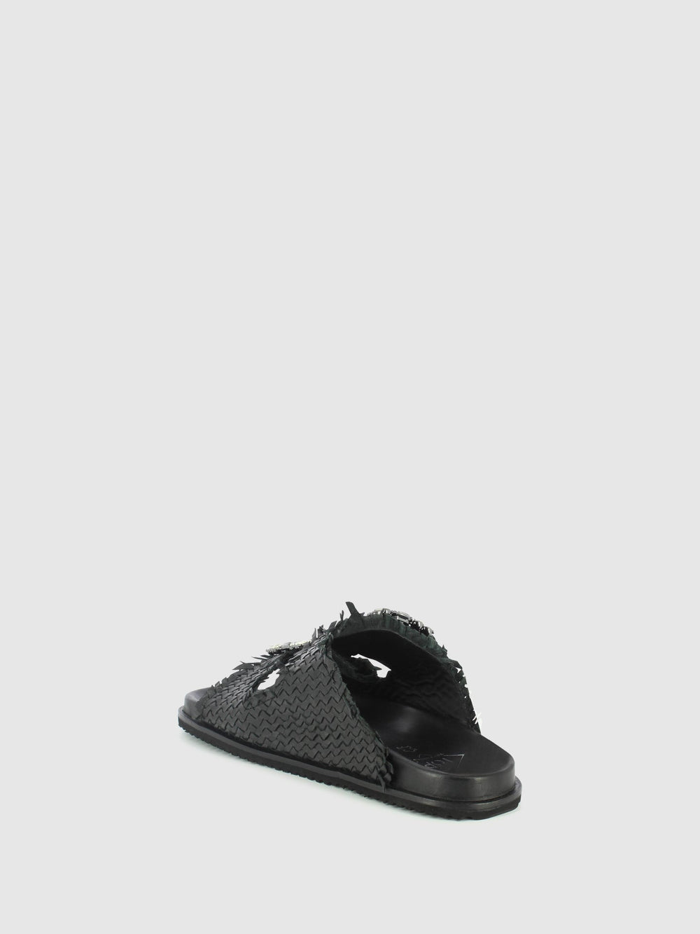 Chinelos com Apliques em Preto