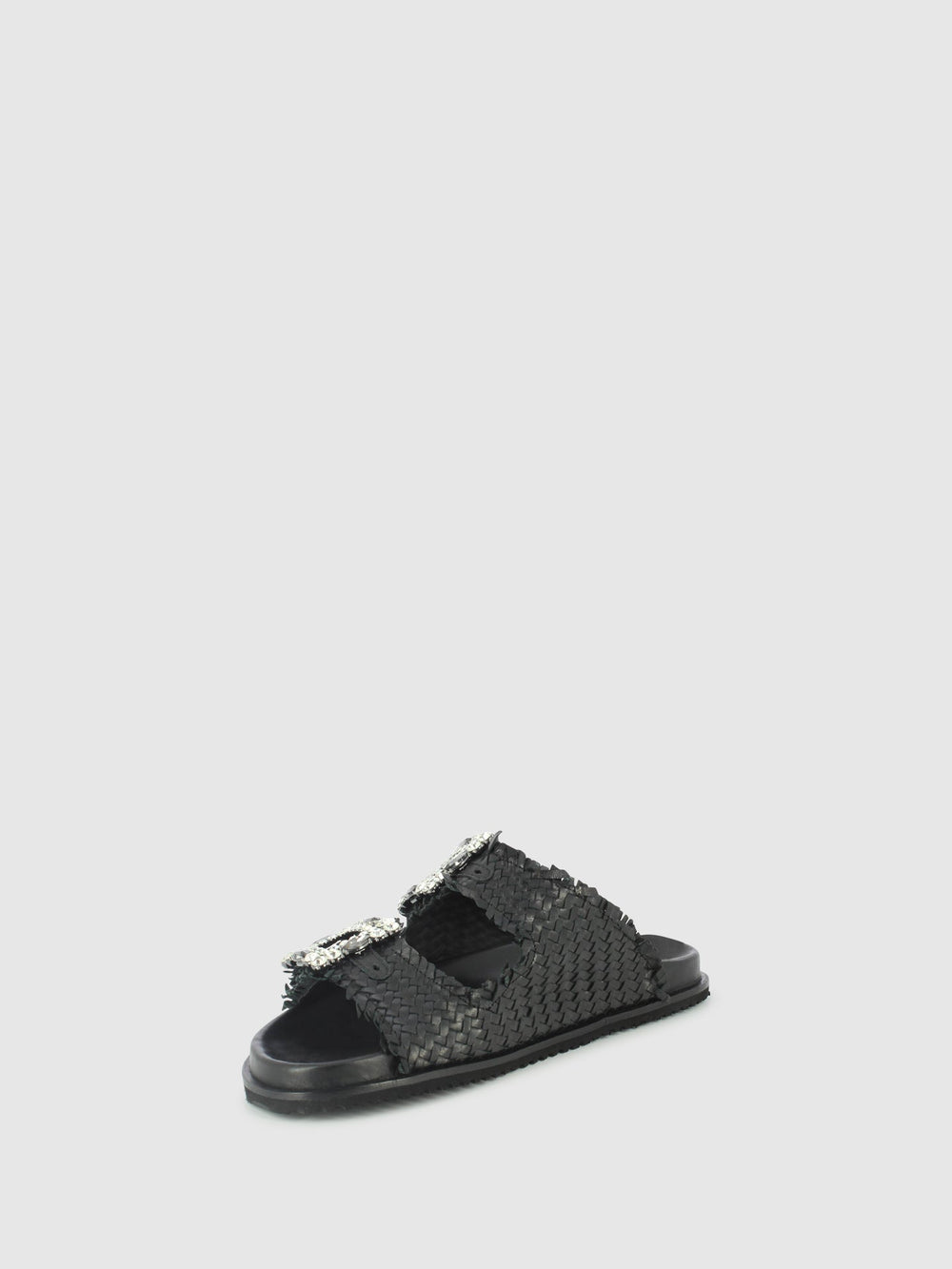 Chinelos com Apliques em Preto