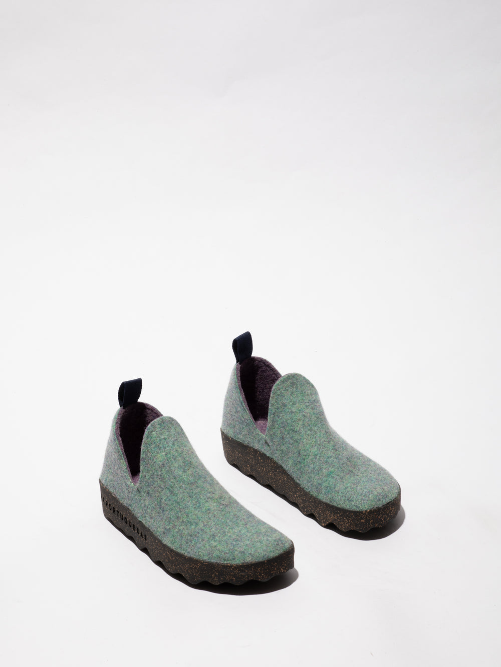 Sapatos com Ponta Redonda em Verde