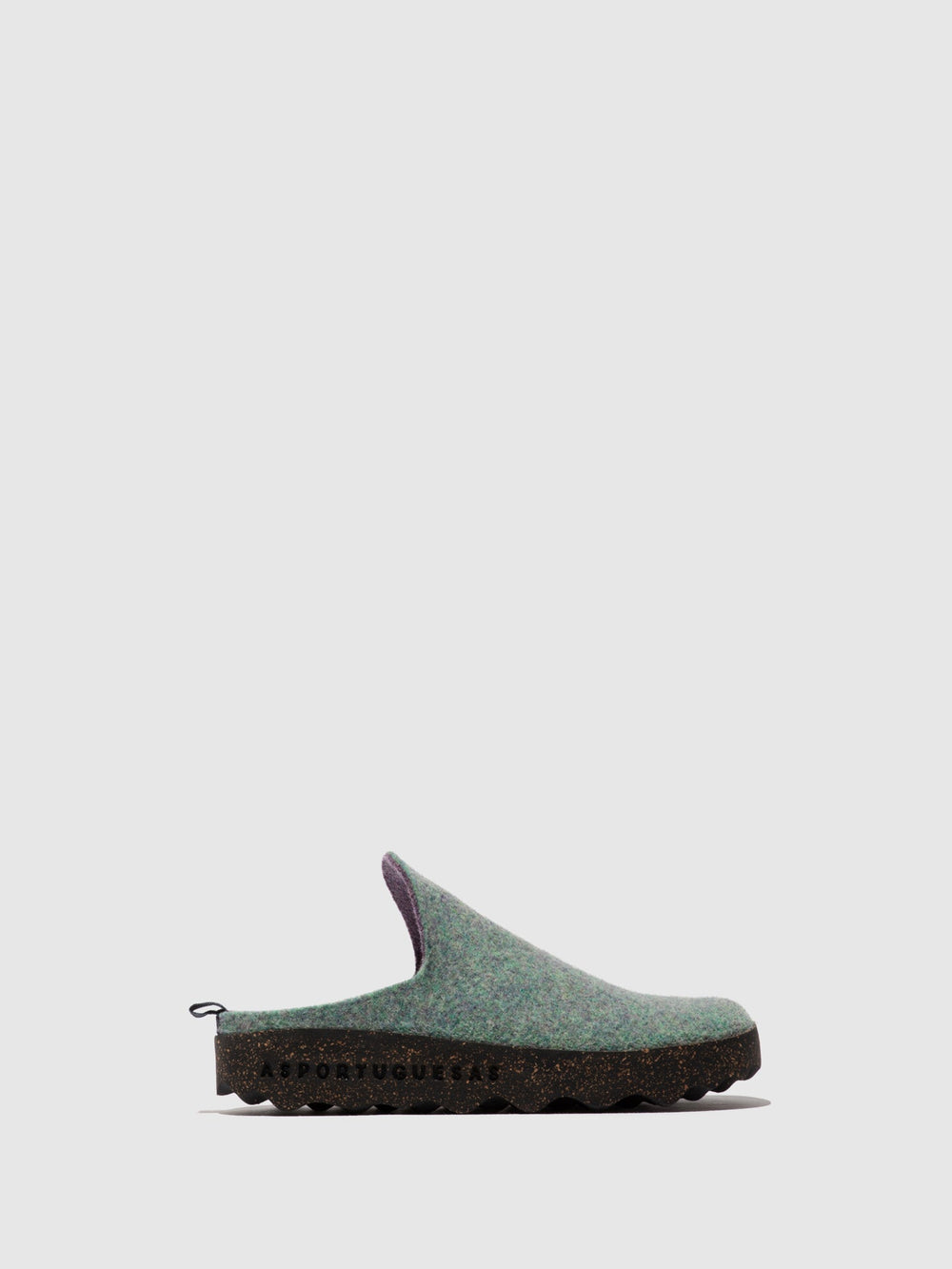 Mules Slip-on em Verde