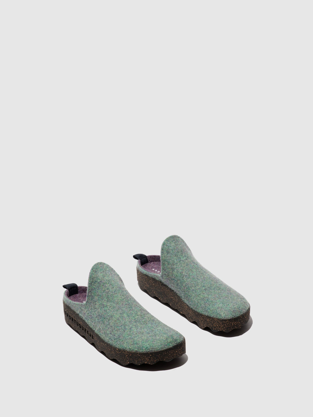 Mules Slip-on em Verde