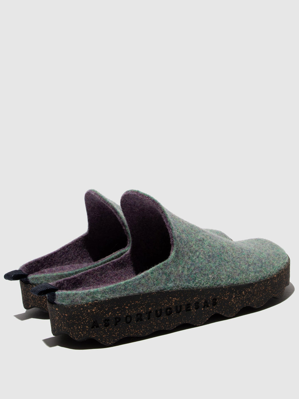 Mules Slip-on em Verde