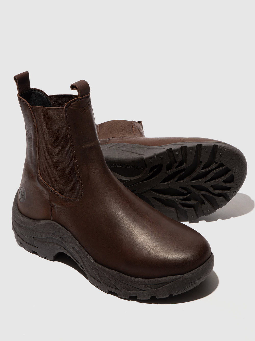 Botins Chelsea em Castanho Escuro