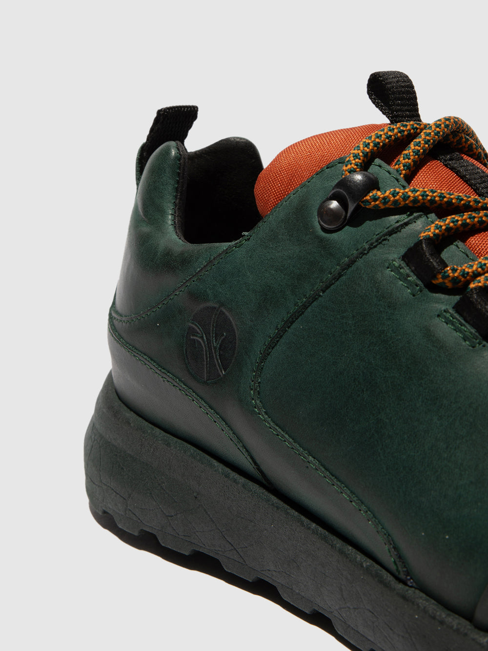 Sapatos com Atacadores em Turquesa e Brick