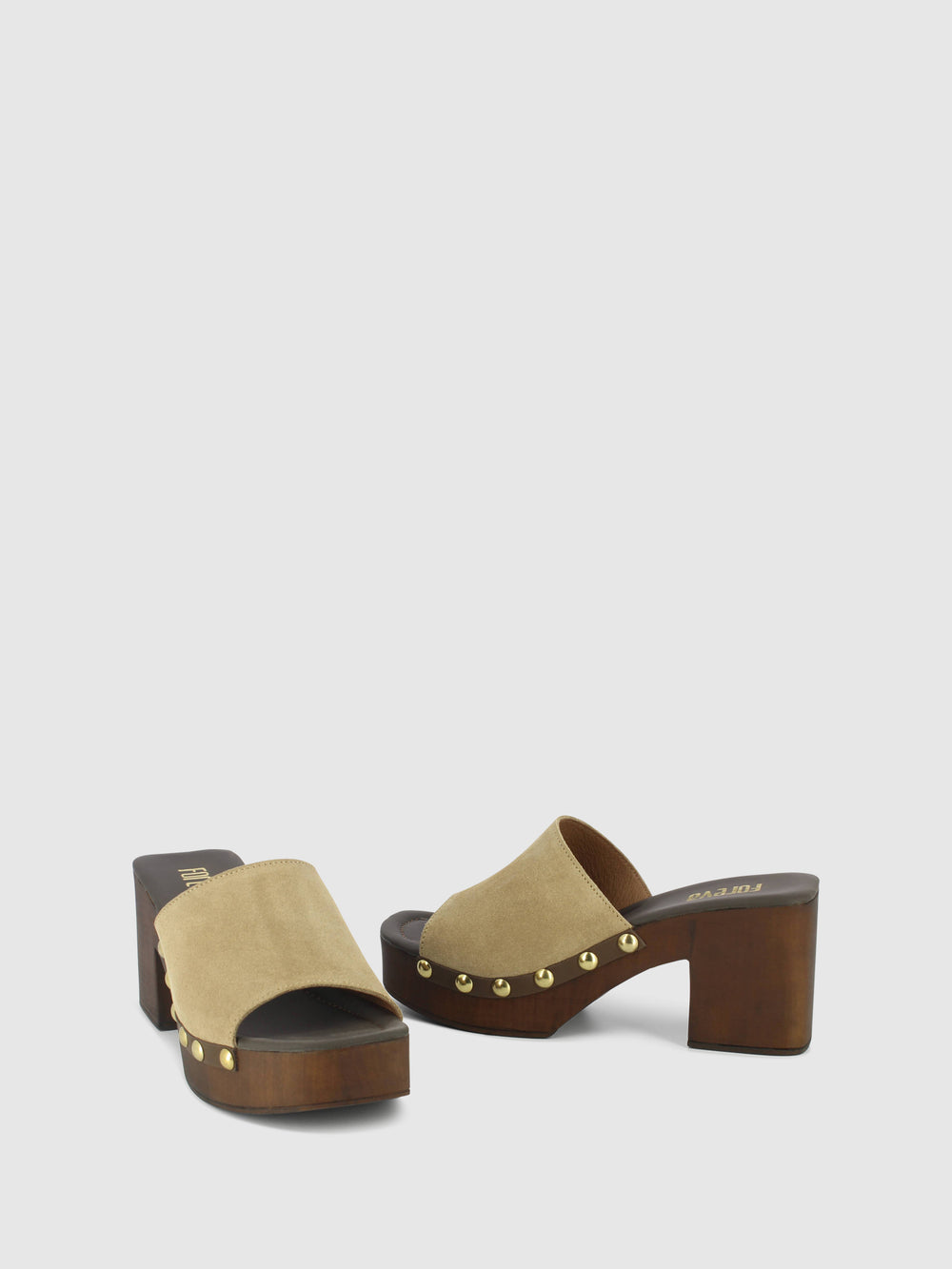 Socas de Plataforma em Taupe