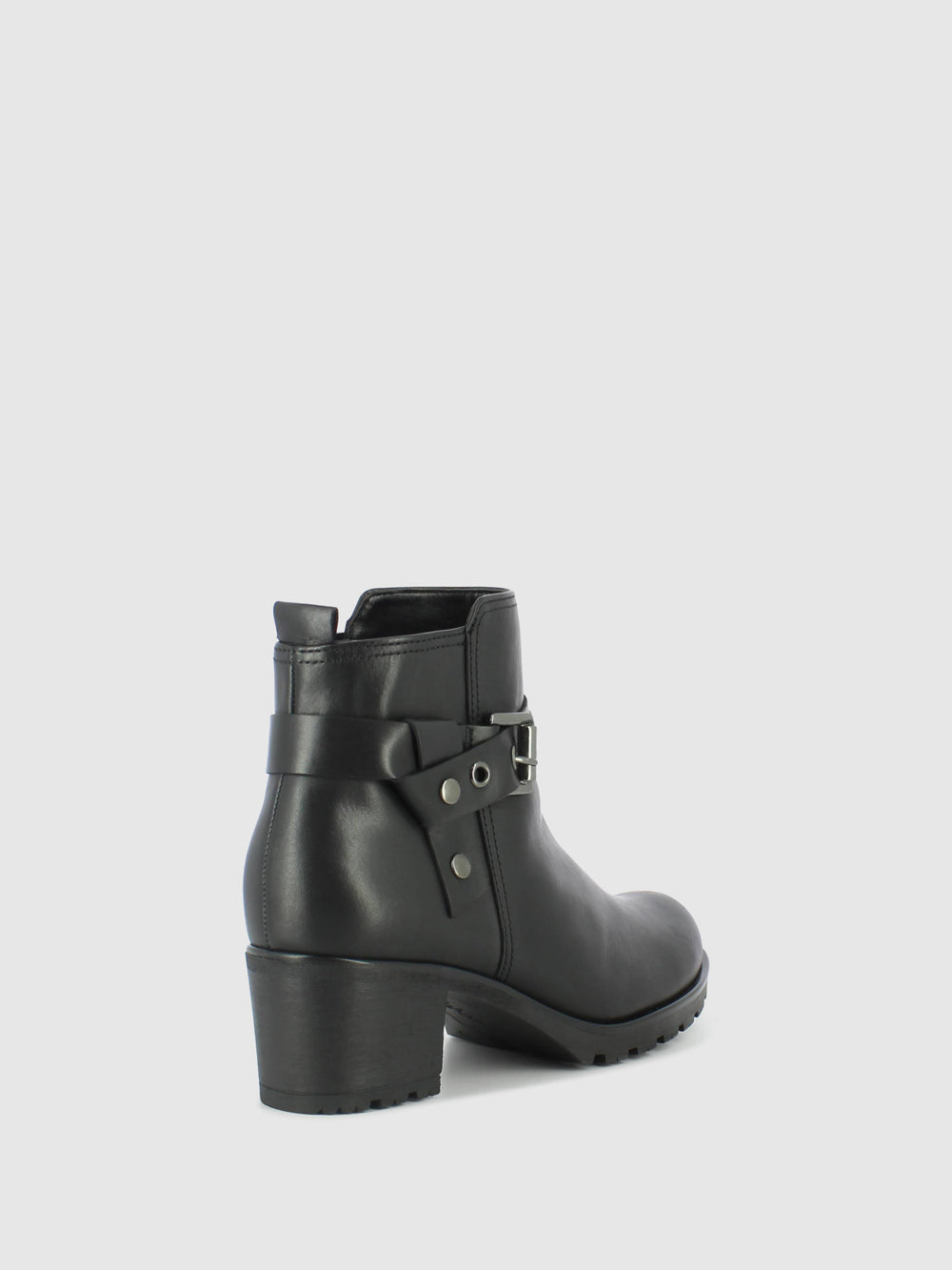 Black Zip Up Ankle Boots