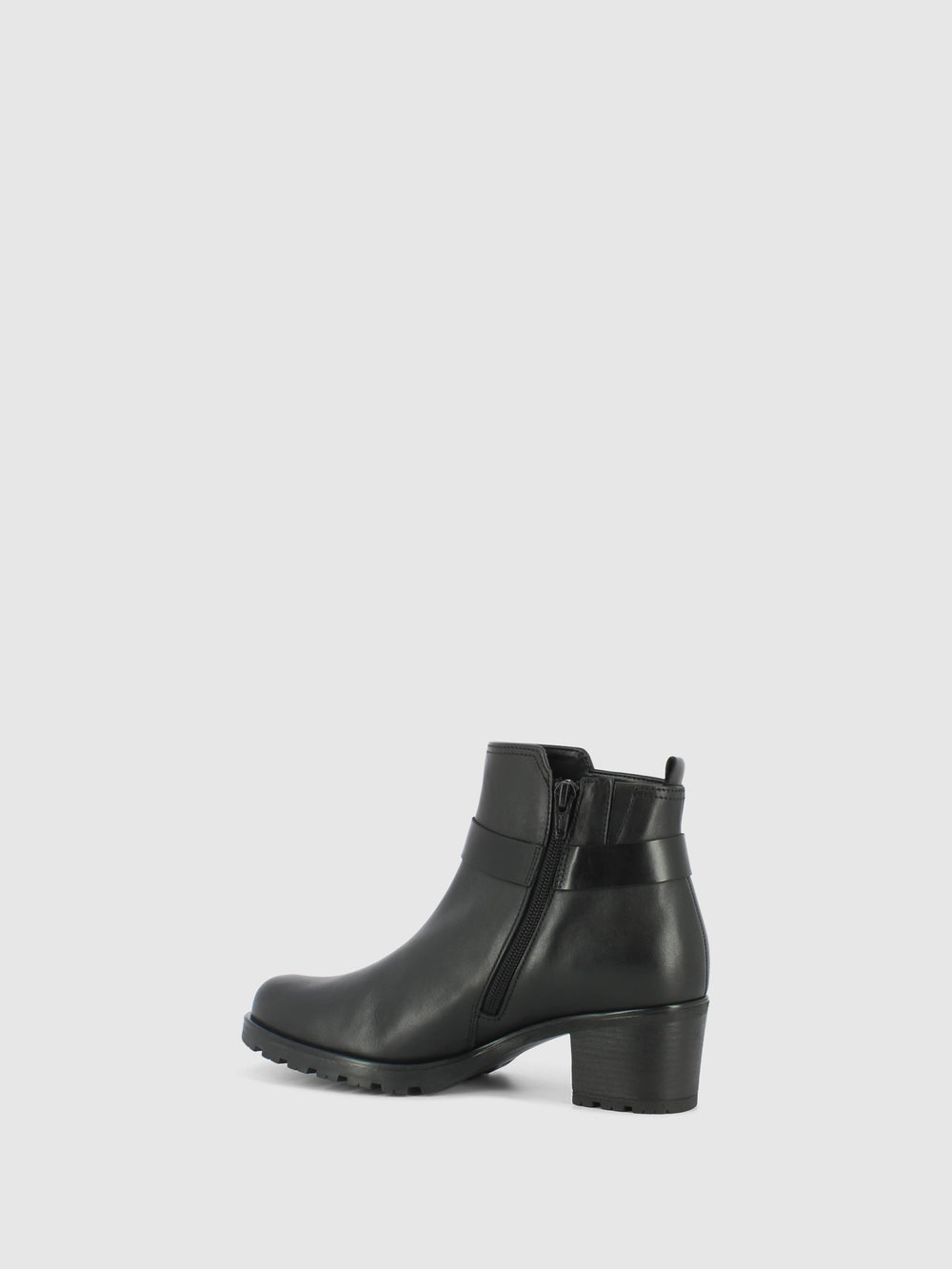Black Zip Up Ankle Boots