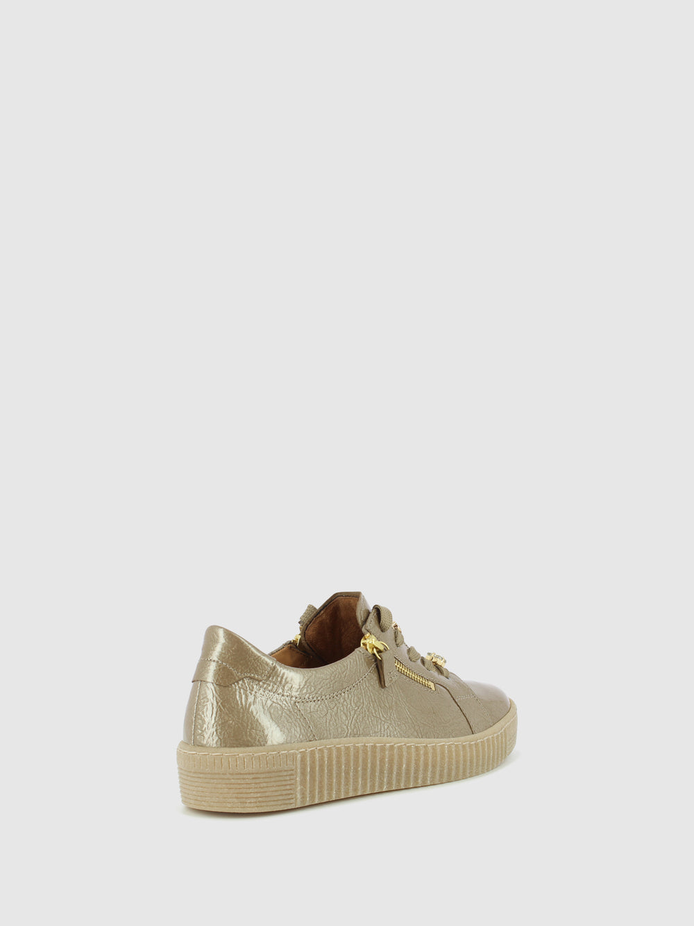 Sapatos com Atacadores em Taupe
