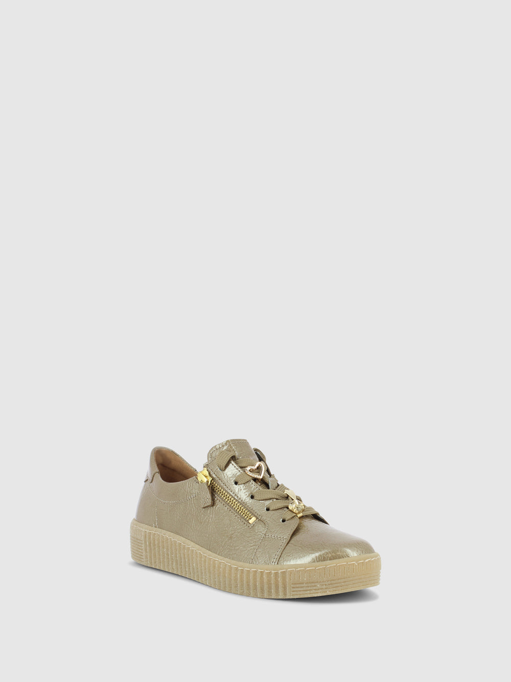 Sapatos com Atacadores em Taupe