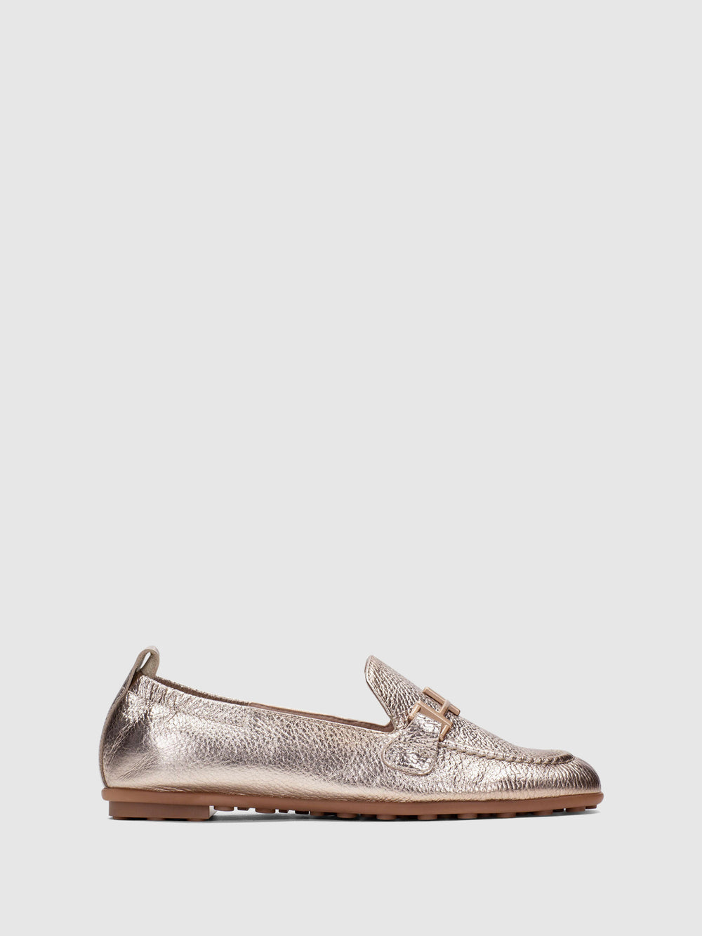 Sapatos Loafer em Champanhe