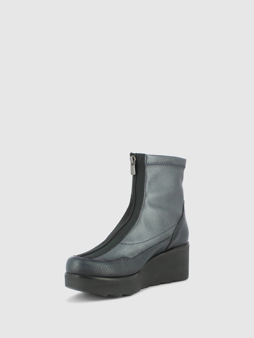 Botins de Cunha em Azul