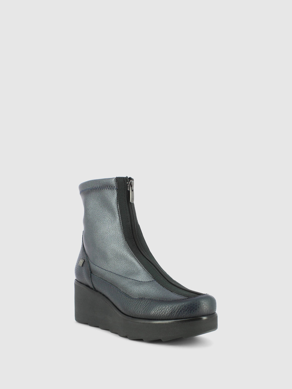 Botins de Cunha em Azul