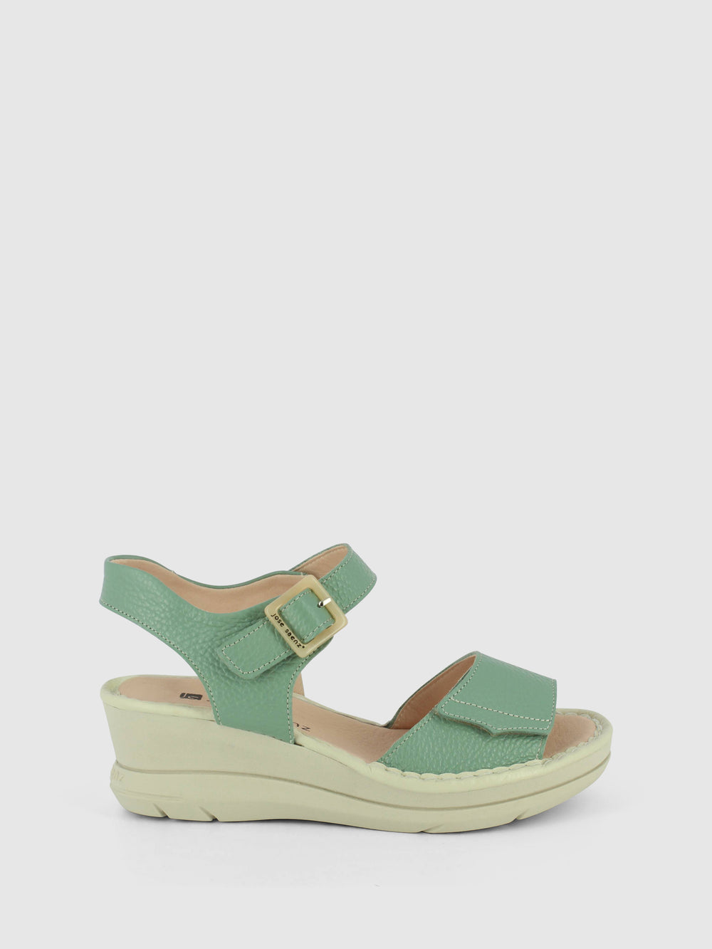Sandálias com Velcro em Azul Aquamarine