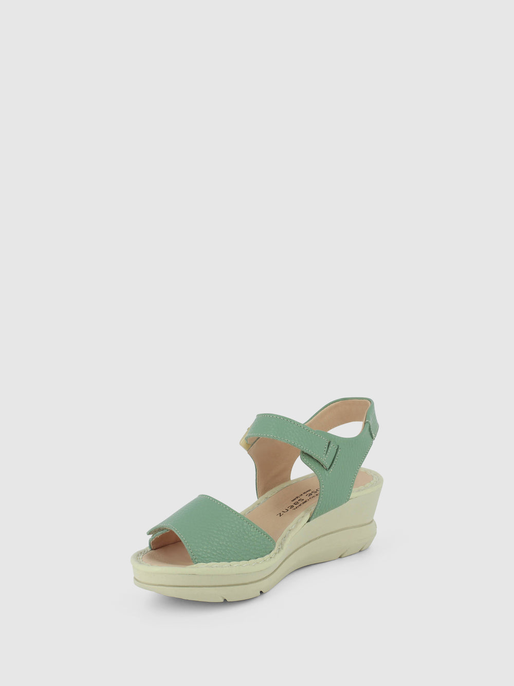 Sandálias com Velcro em Azul Aquamarine