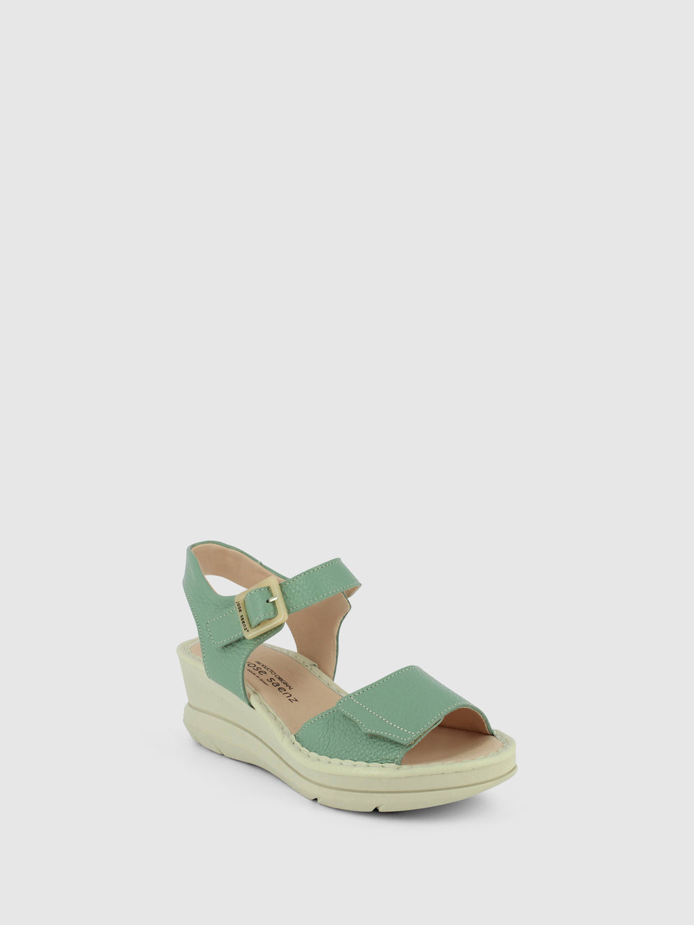Sandálias com Velcro em Azul Aquamarine