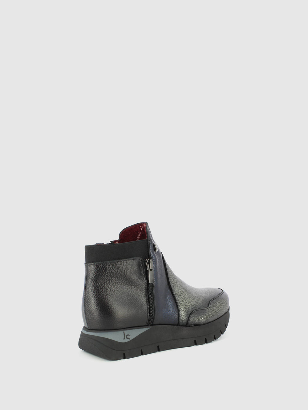Botins com Fecho em Prateado