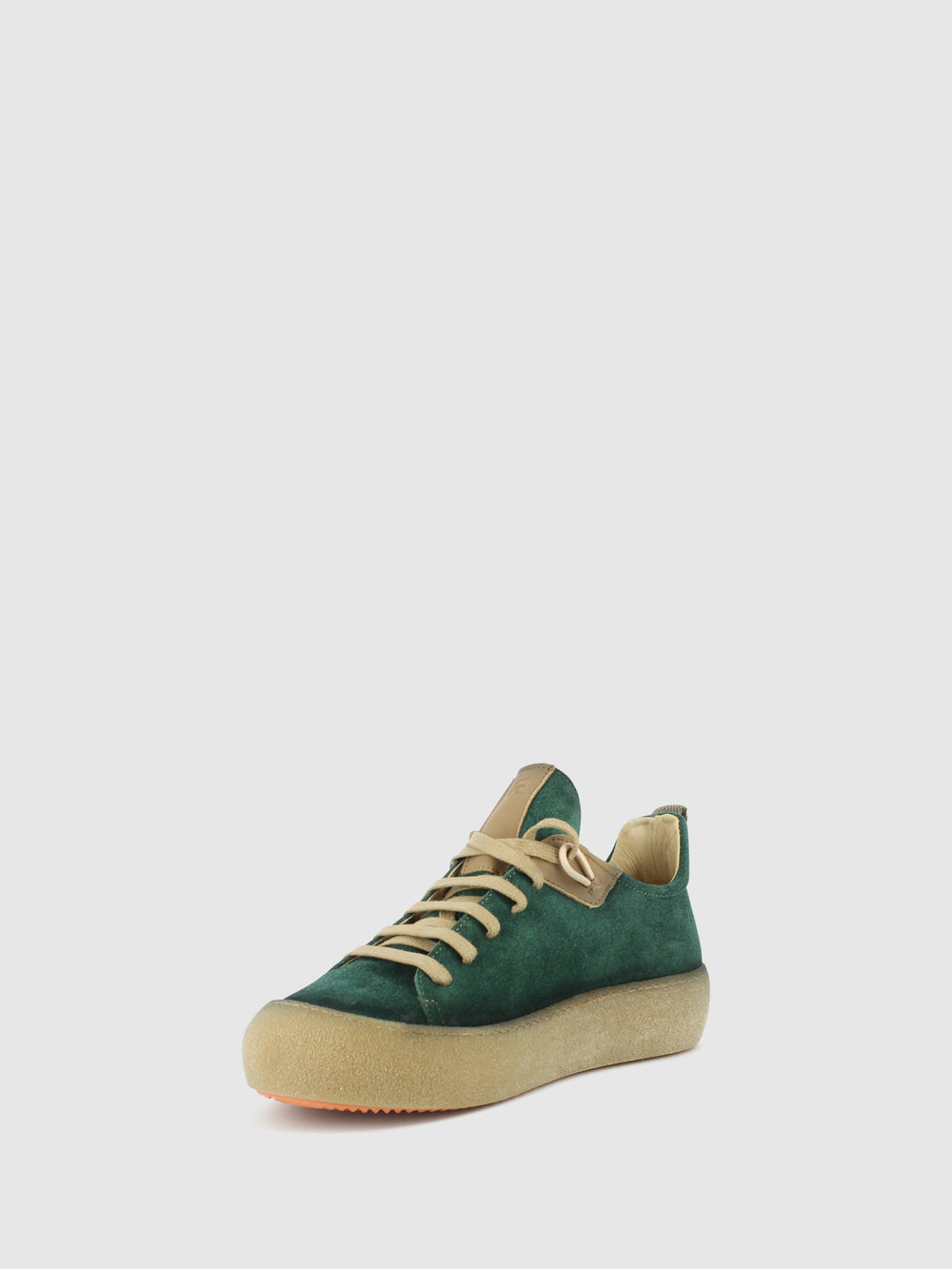 Sapatos com Atacadores em Khaki