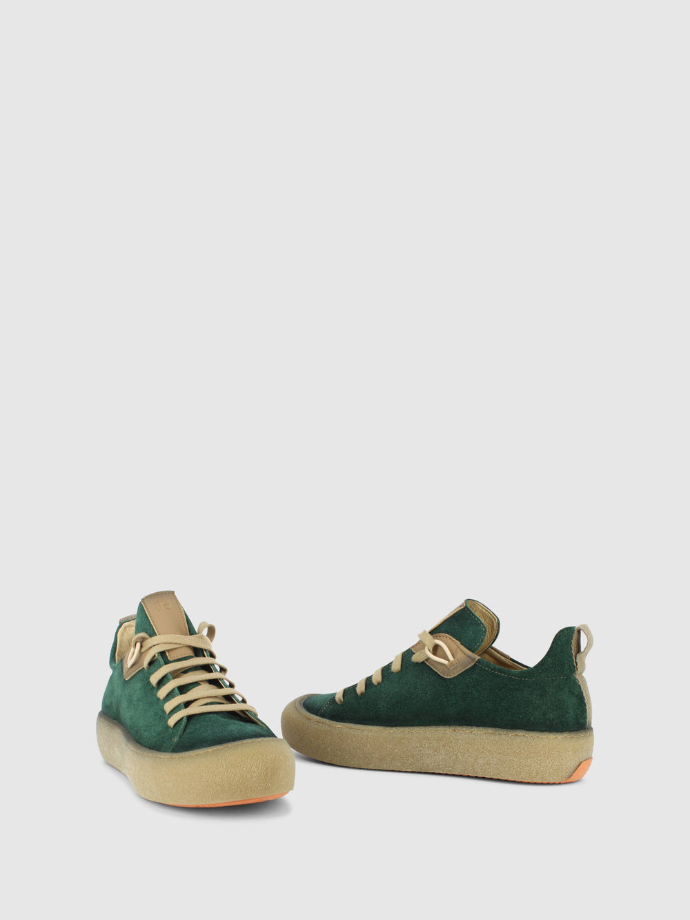 Sapatos com Atacadores em Khaki