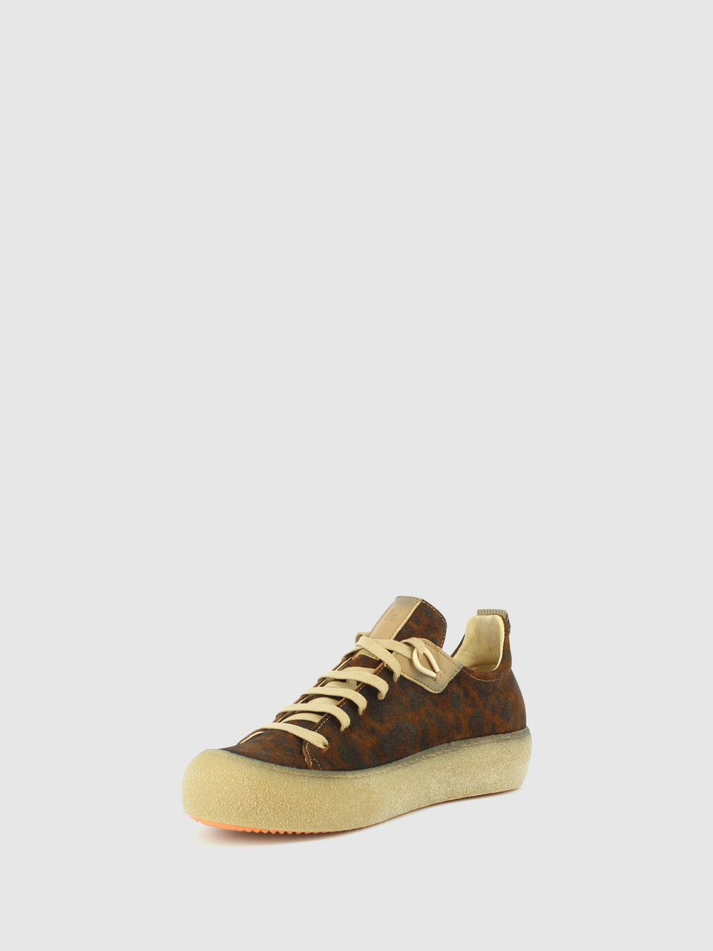 Sapatos com Atacadores em Leopardo