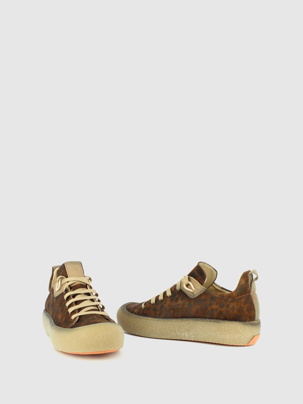 Sapatos com Atacadores em Leopardo