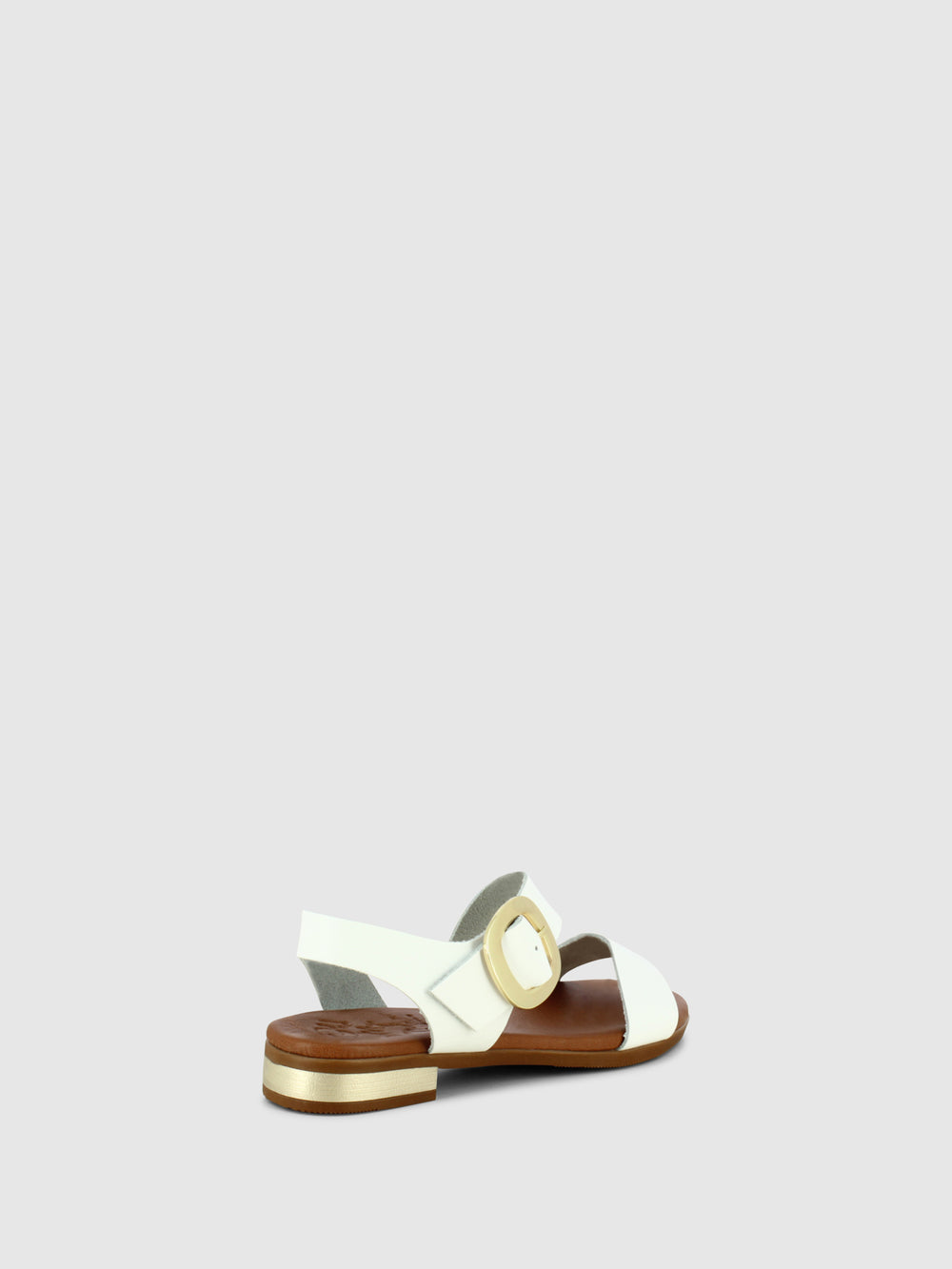 Sandálias com Fivela em Branco