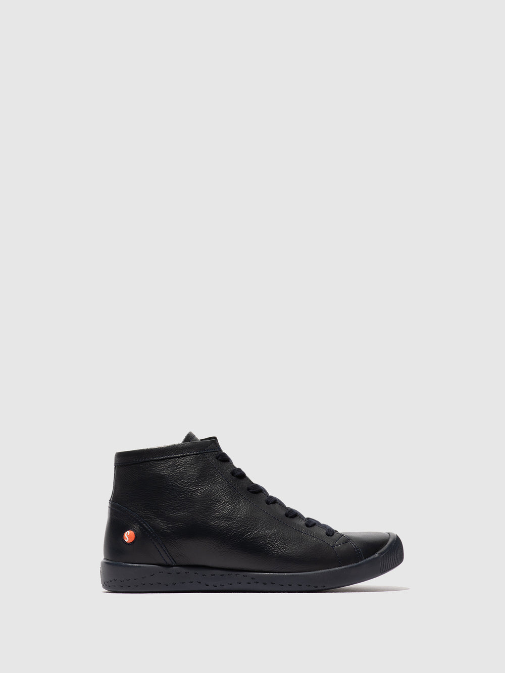 Botins com Atacadores em Azul Marinho