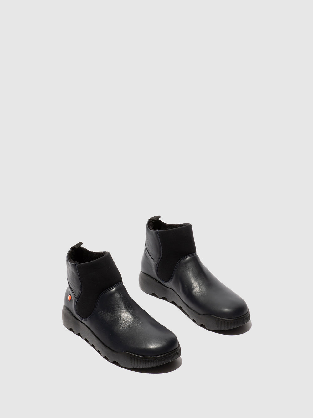 Botins com Elástico em Azul Marinho