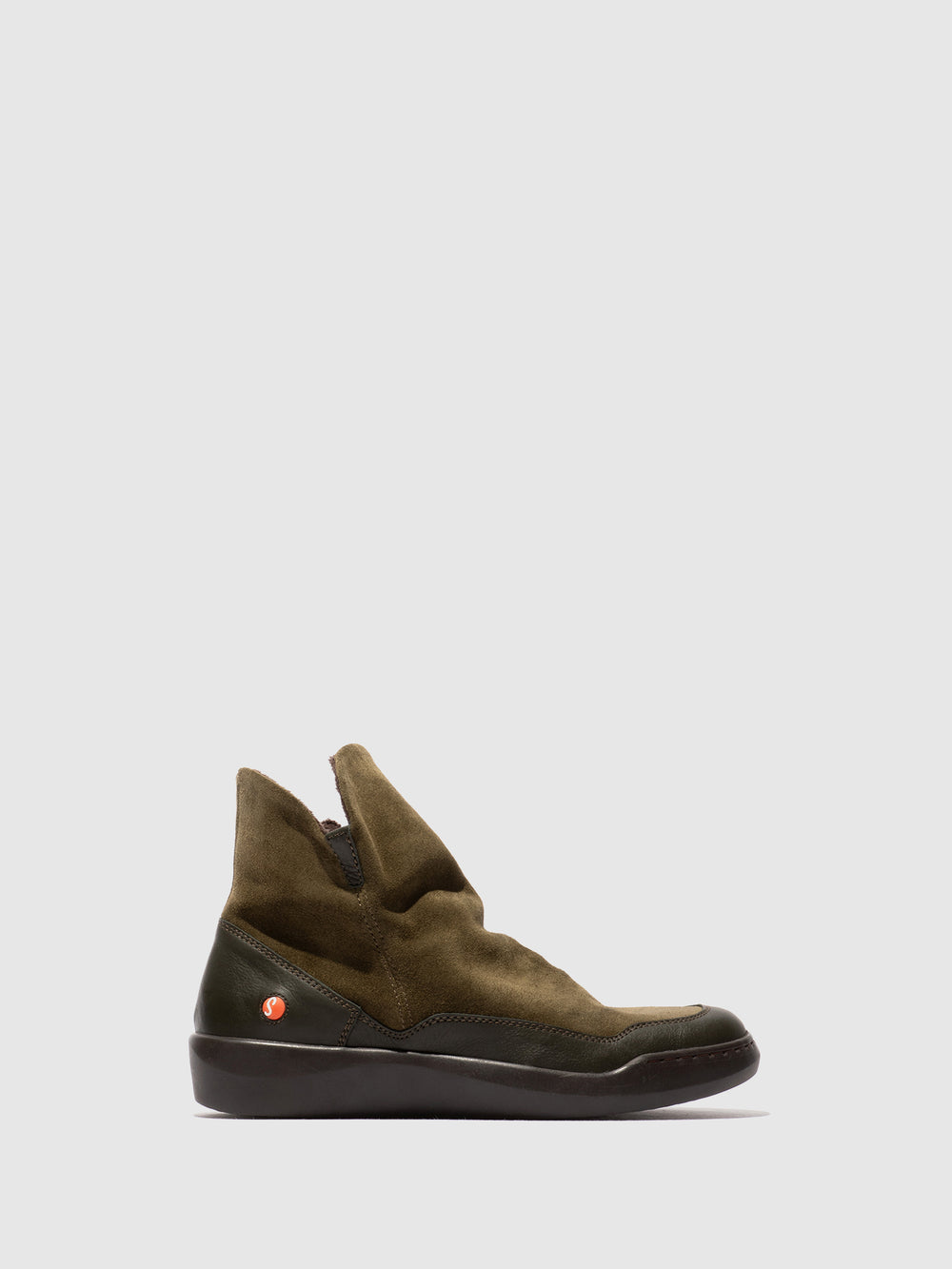 Botins com Fecho em Verde Tropa