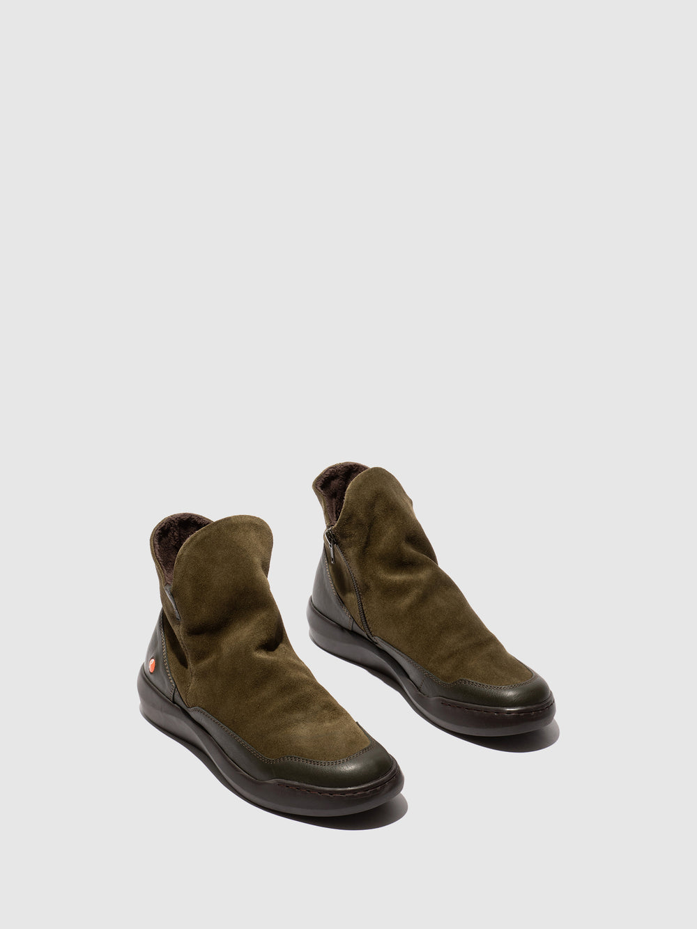 Botins com Fecho em Verde Tropa