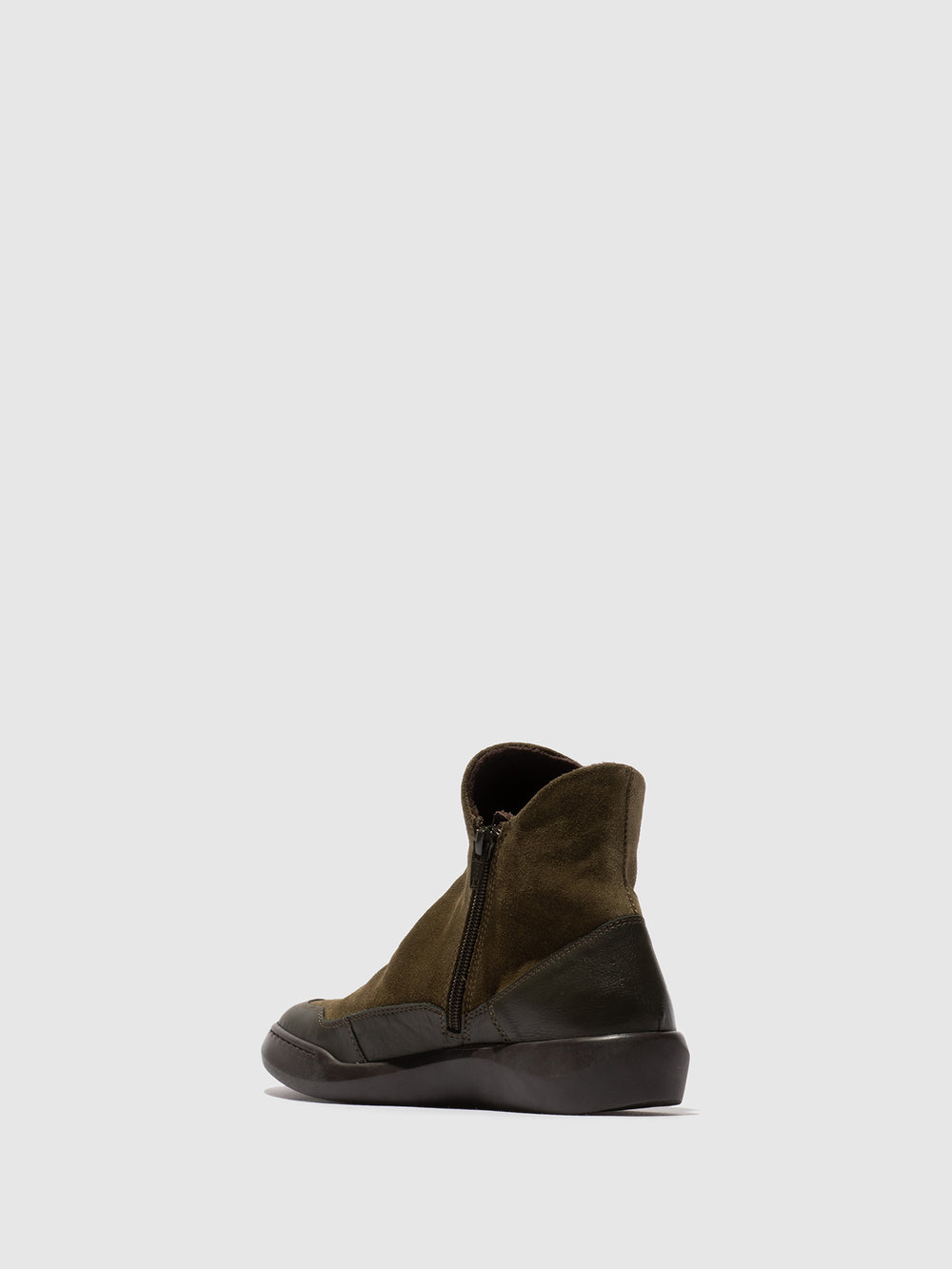 Botins com Fecho em Verde Tropa