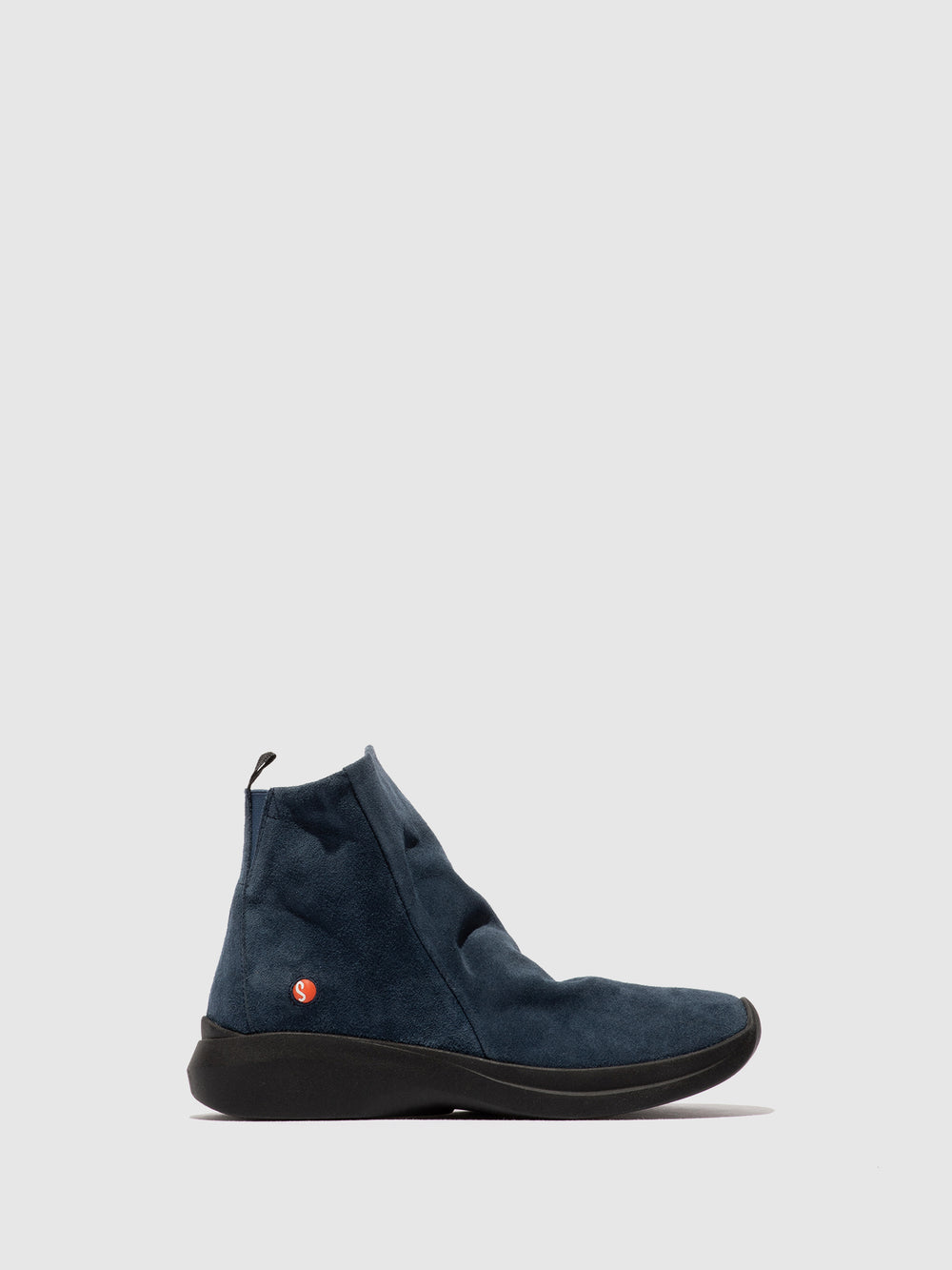 Botins com Fecho em Denim