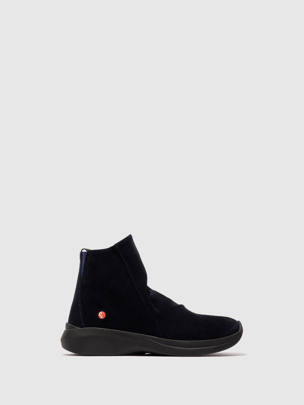 Botins com Fecho em Azul Marinho