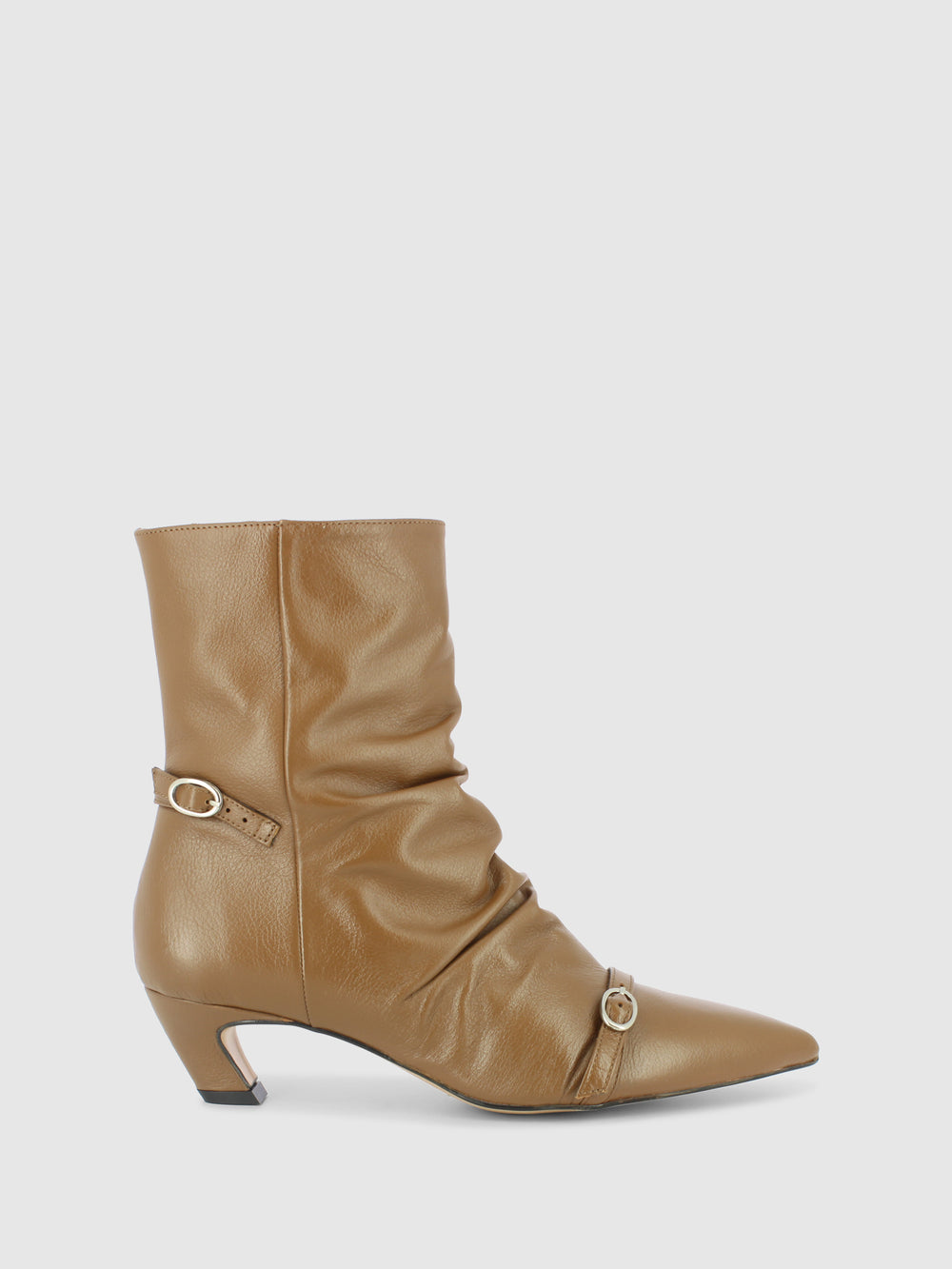 Botins com Fecho em Verde Oliva