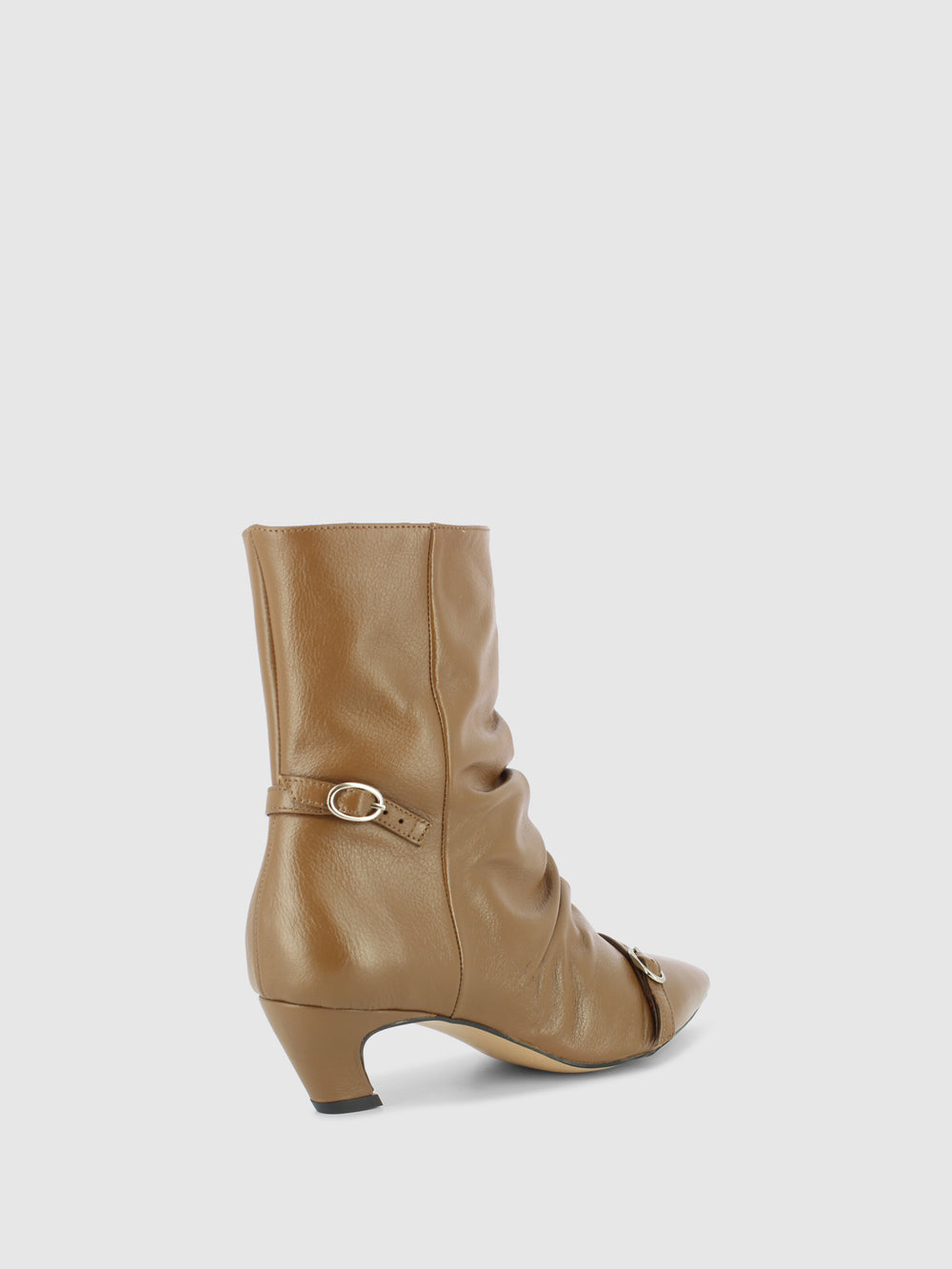 Botins com Fecho em Verde Oliva