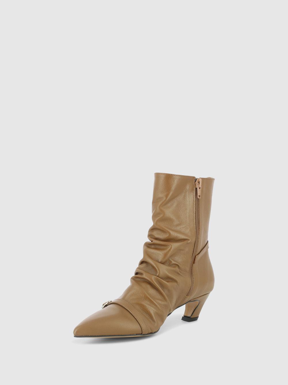 Botins com Fecho em Verde Oliva