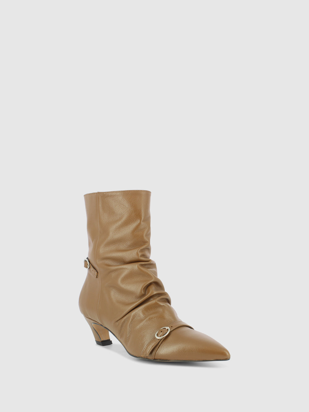 Botins com Fecho em Verde Oliva