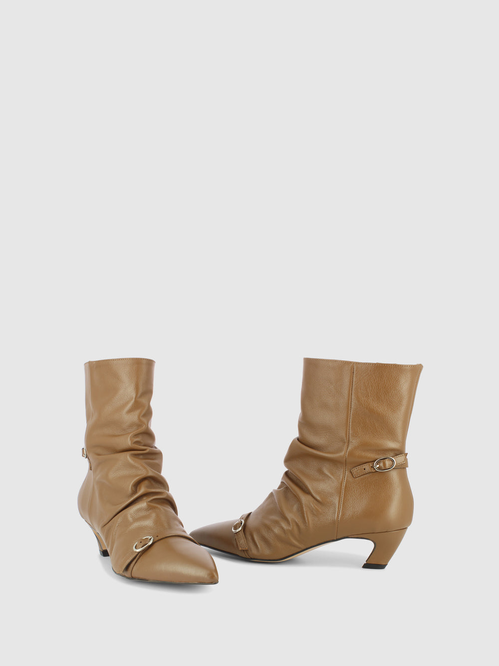 Botins com Fecho em Verde Oliva