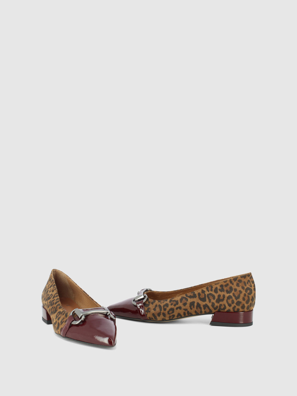 Sapatos com Fivela em Bordeaux