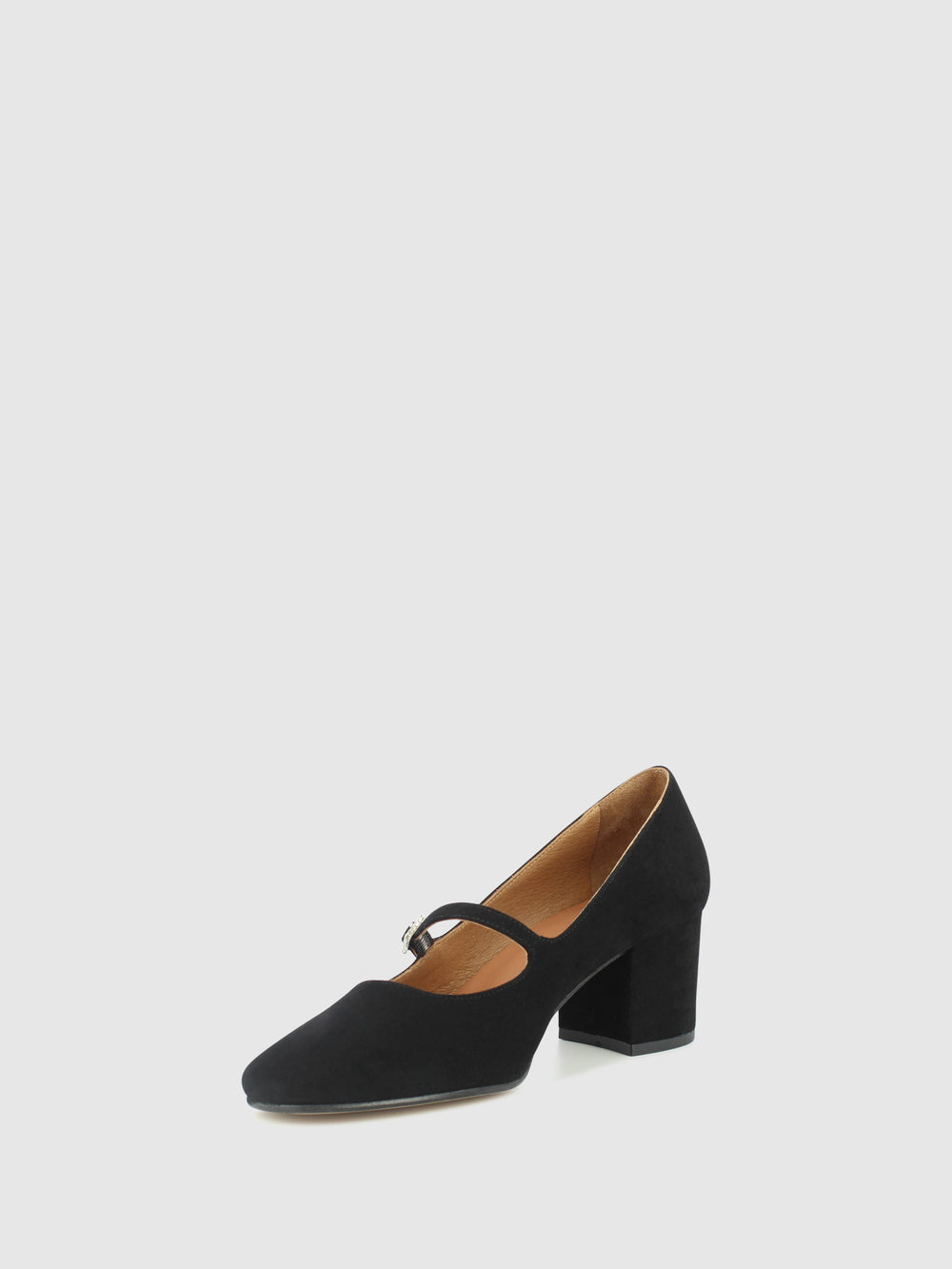 Sapatos com Fivela em Preto