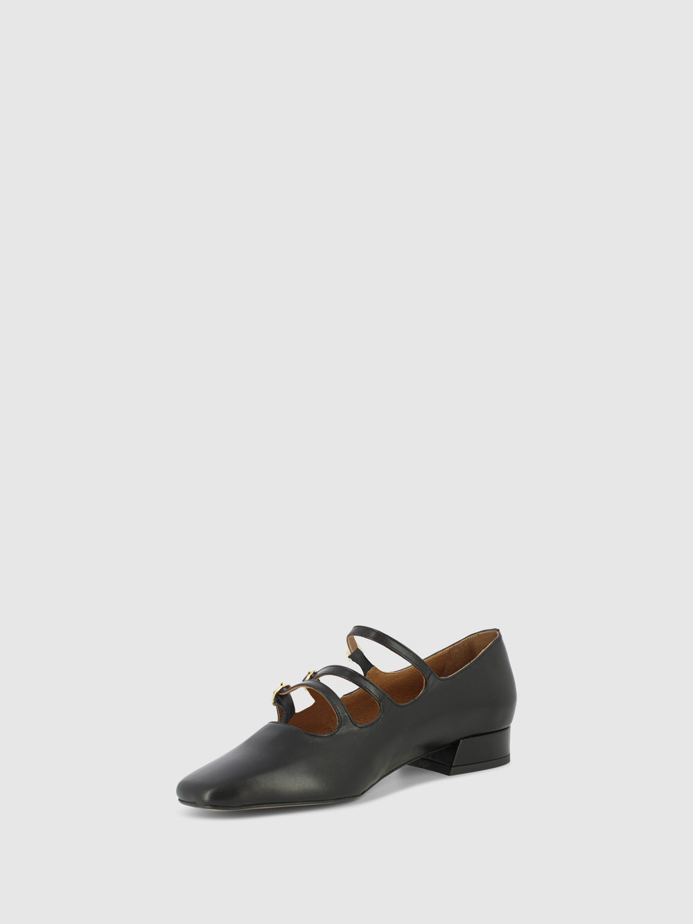 Sapatos com Fivela em Preto