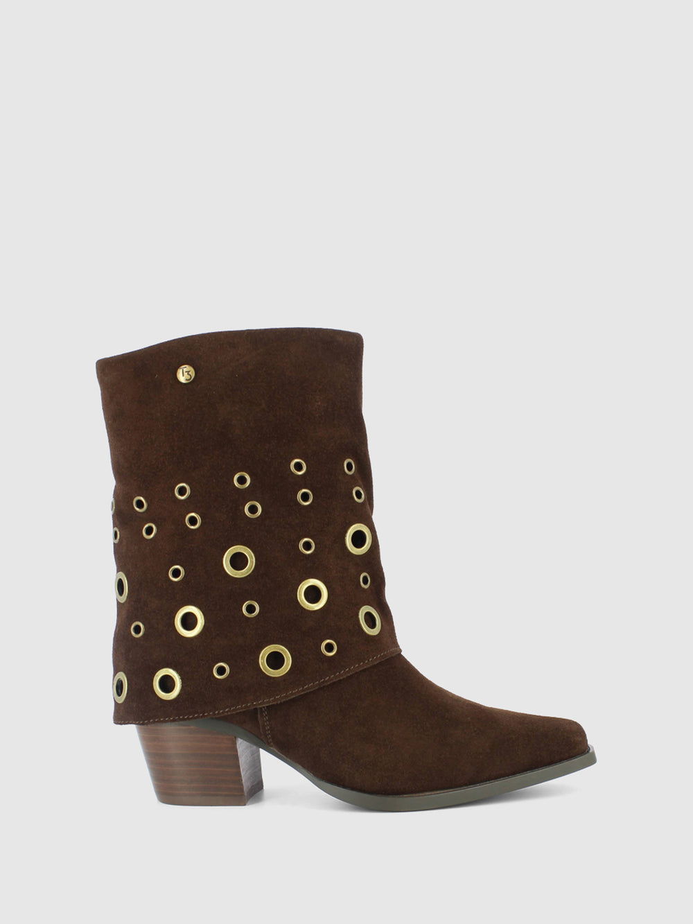 Botas com Fecho em Castanho
