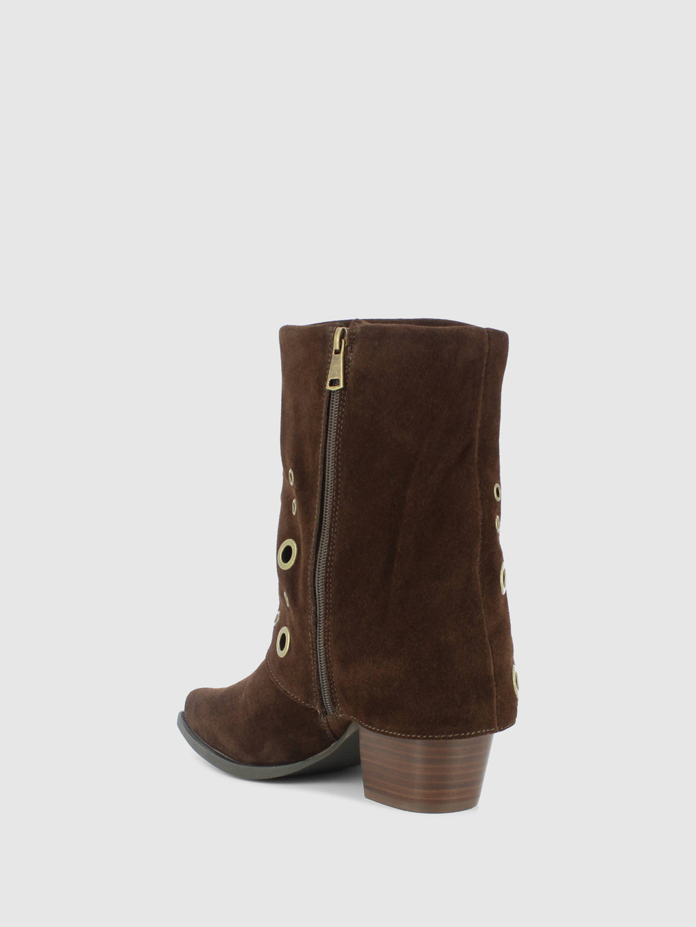 Botas com Fecho em Castanho