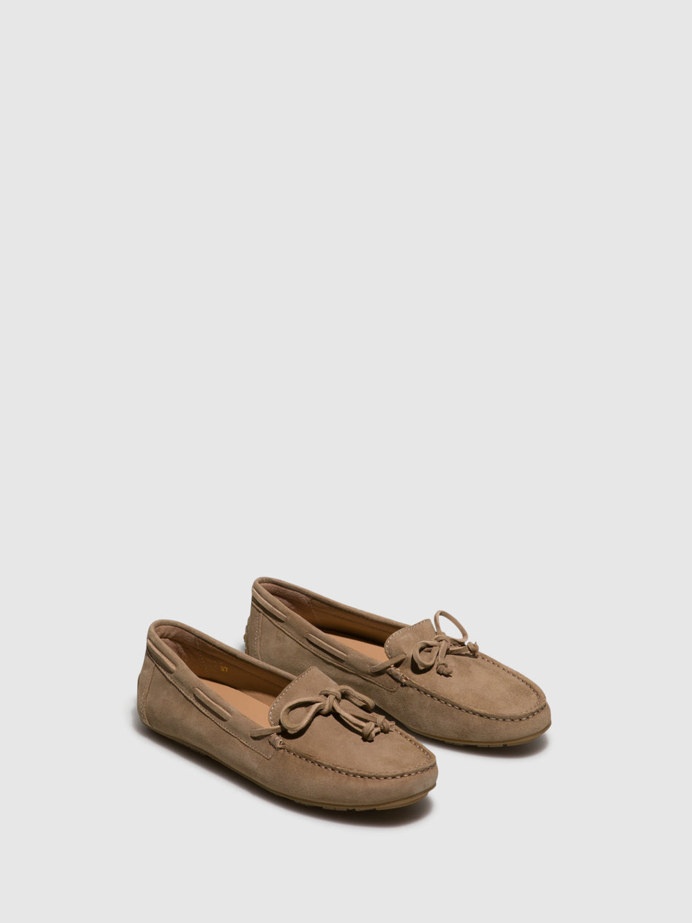 Sapatos Mocassins em Taupe