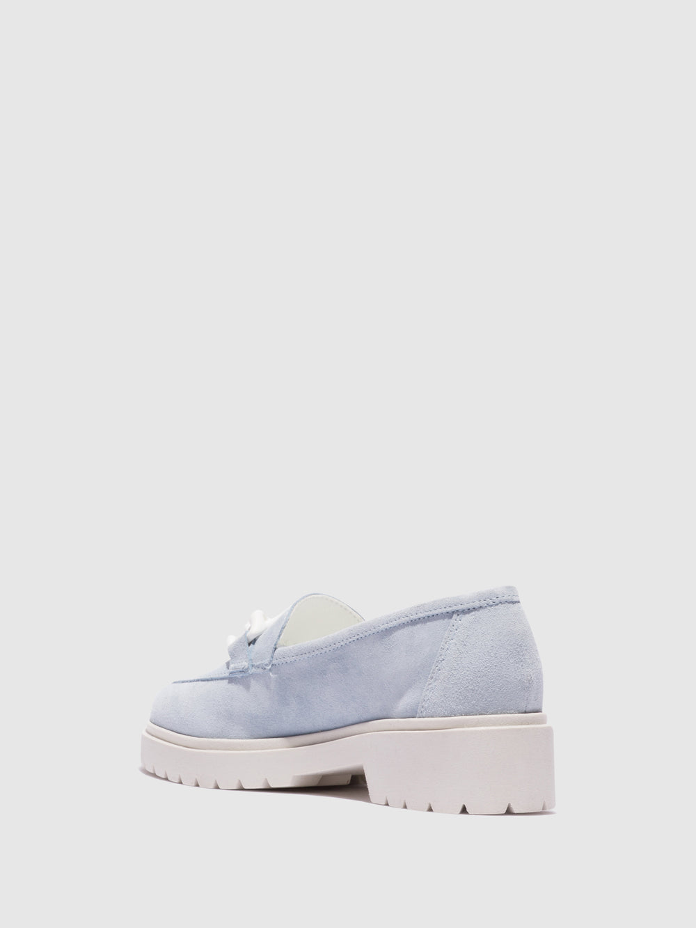 Sapatos com Ponta Redonda em Azul