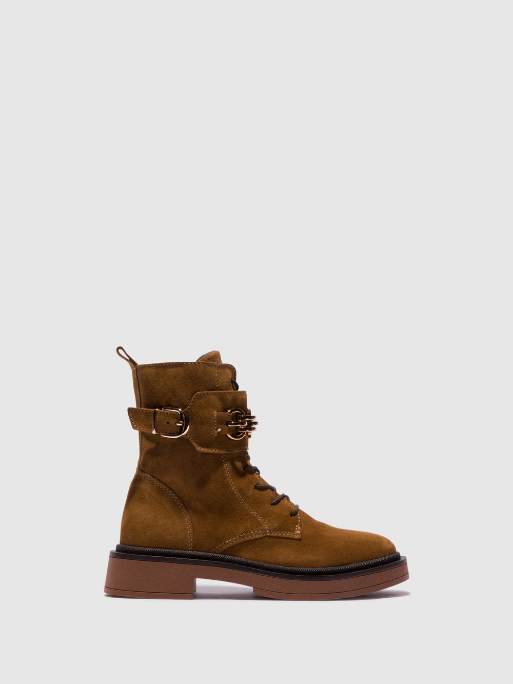Botins com Fecho em Camel
