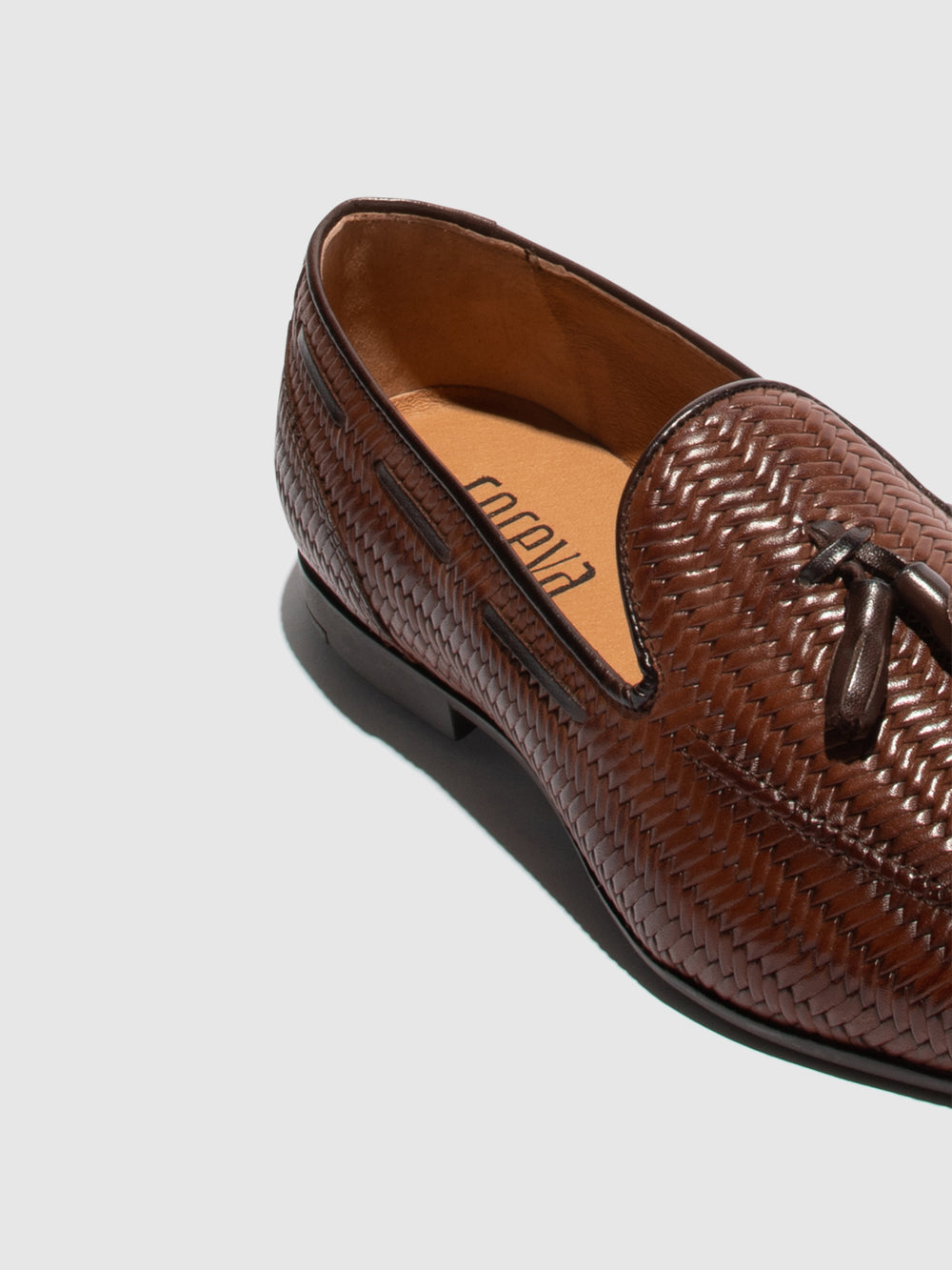 Loafers Com adorno de Borlas em Castanho