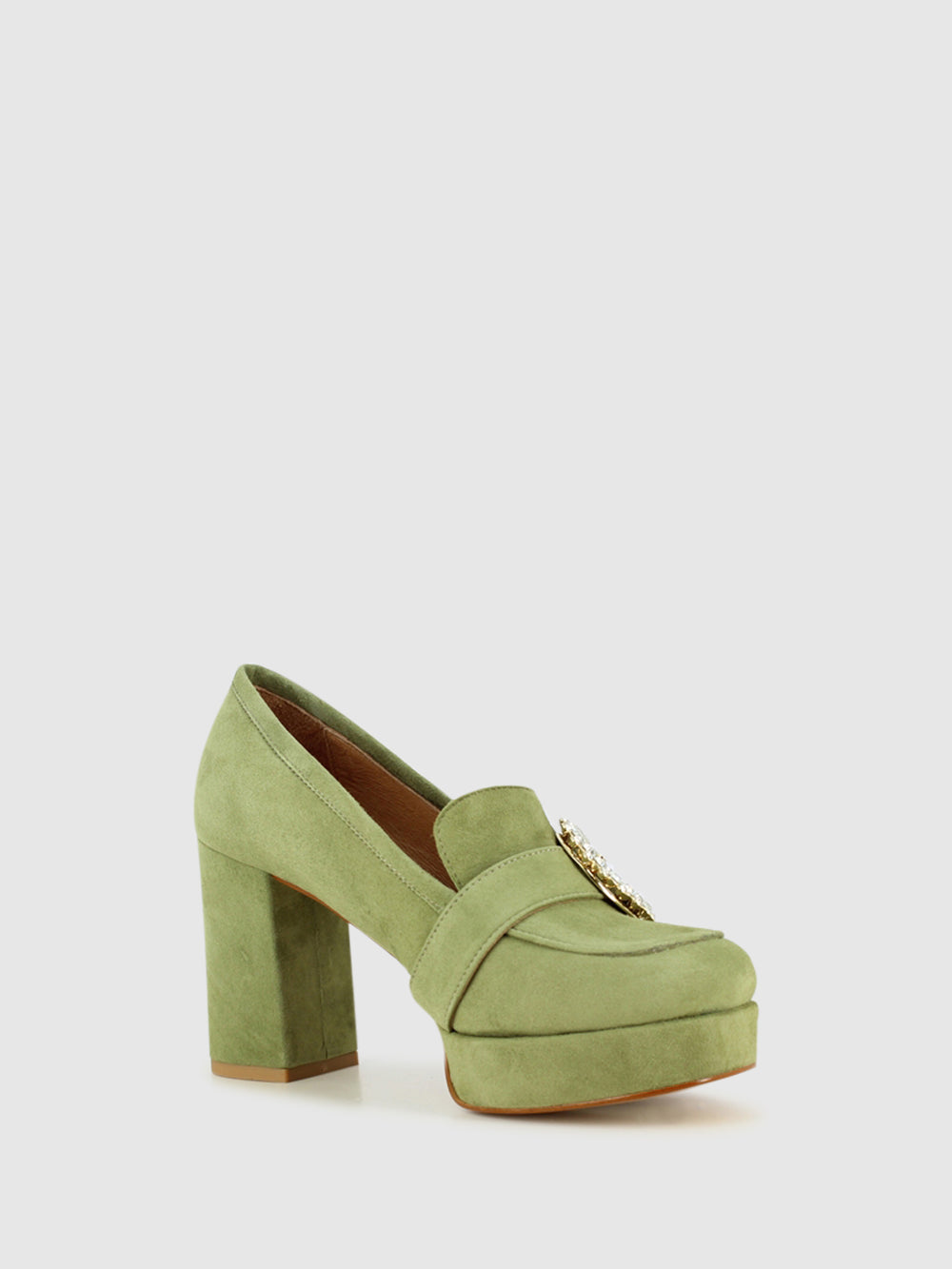 Sapatos de Plataforma em Verde