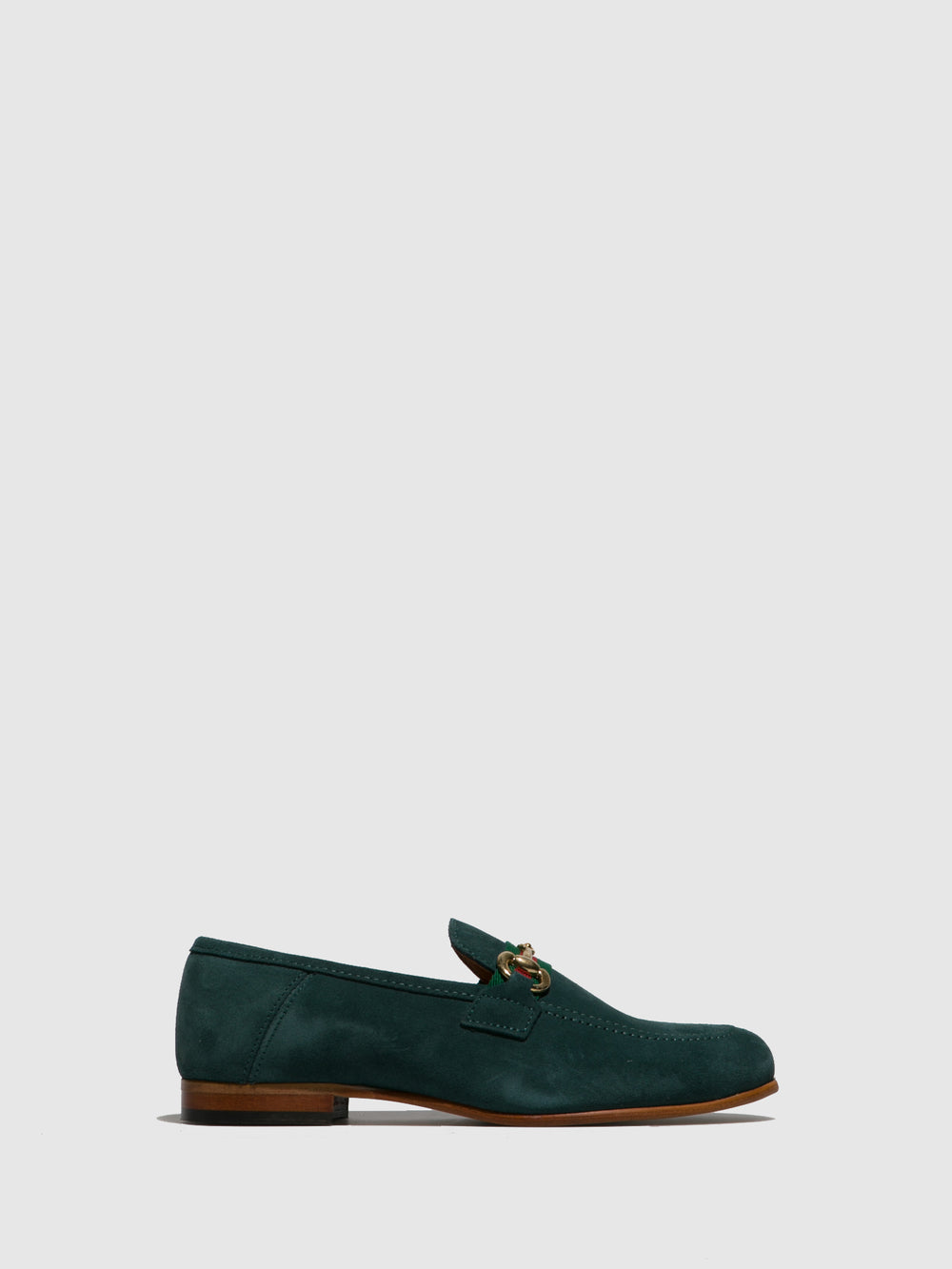 Sapatos Mocassins em Camurça Verde