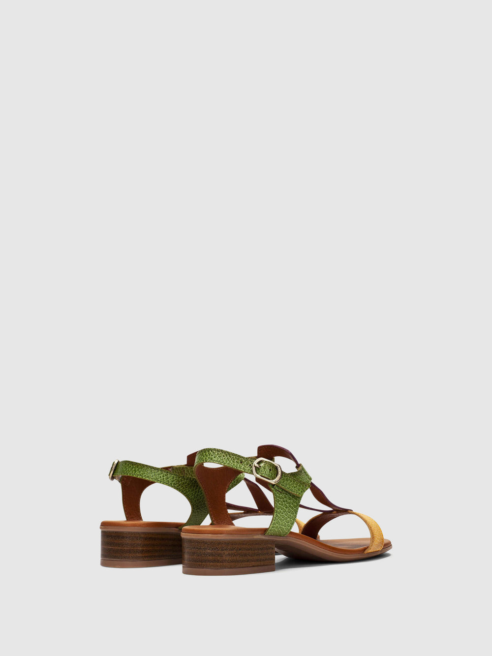 Sandálias com Tira no Tornozelo em Multicolor