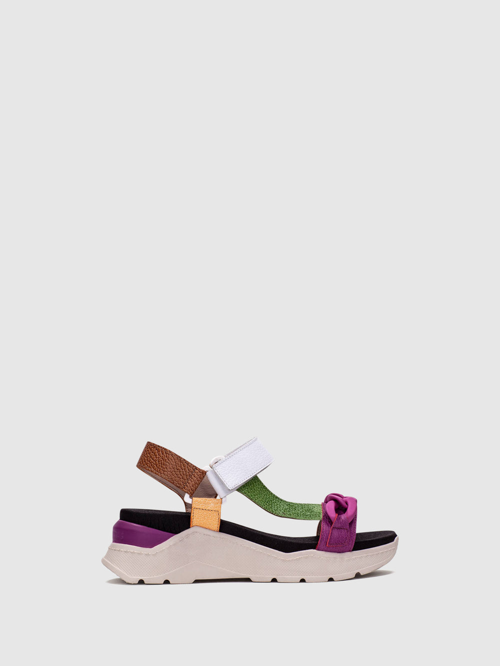 Sandálias com Velcro em Multicolor